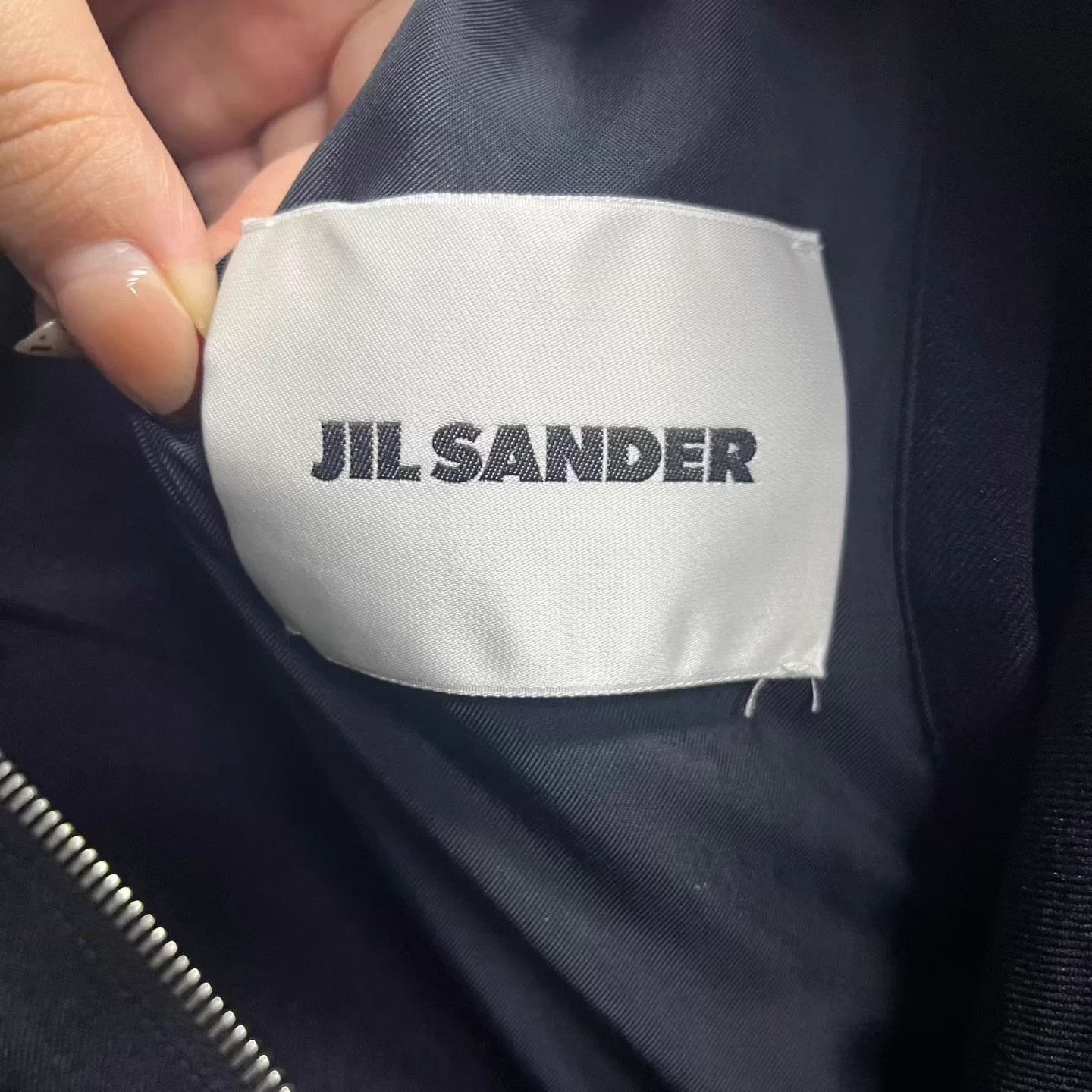 Jil Sander Jil Sander Black Short Collar Long Sleeve Zip Jacket 46 Size US S / EU 44-46 / 1 - 4 Thumbnail