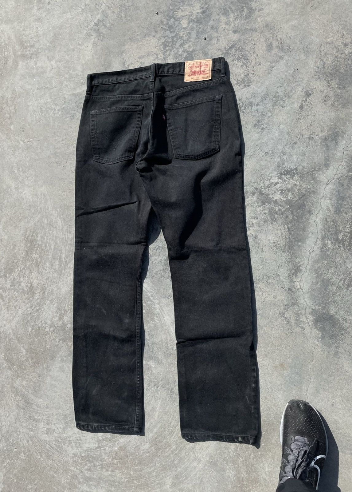 Levi's VINTAGE LEVIS 581 MADE IN BELGIUM DISTRESS JEANS Y2K Size US 32 / EU 48 - 5 Thumbnail