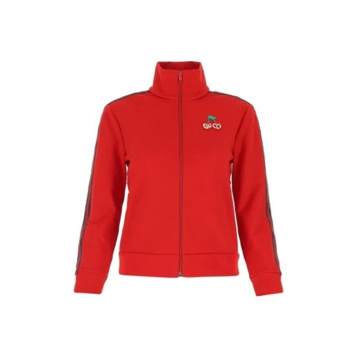 Gucci Gucci Red Logo Track Jacket for Women-2507 Size L / US 10 / IT 46 - 7 Thumbnail