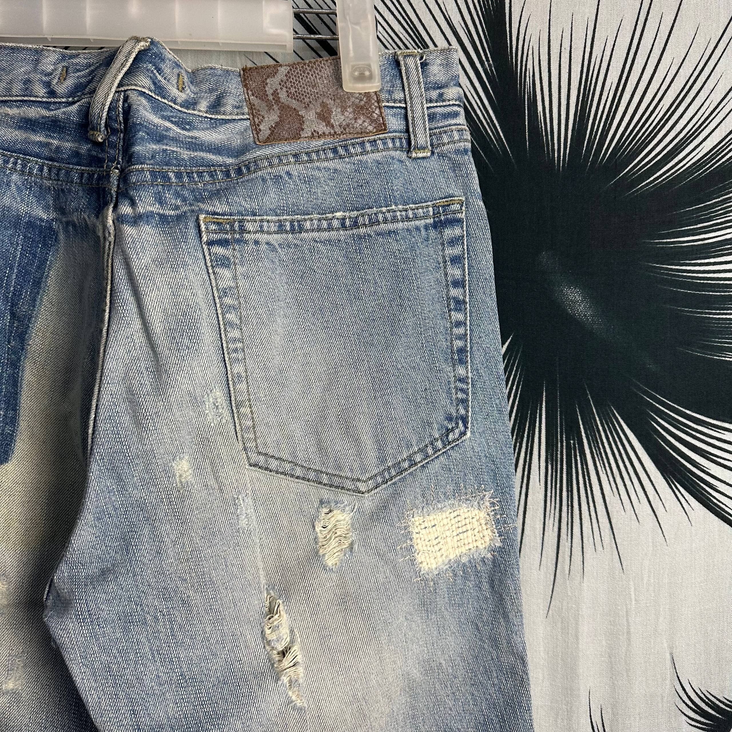 PPFM 2000s PPFM Punk Distressed Denim Pant Size US 32 / EU 48 - 18 Thumbnail