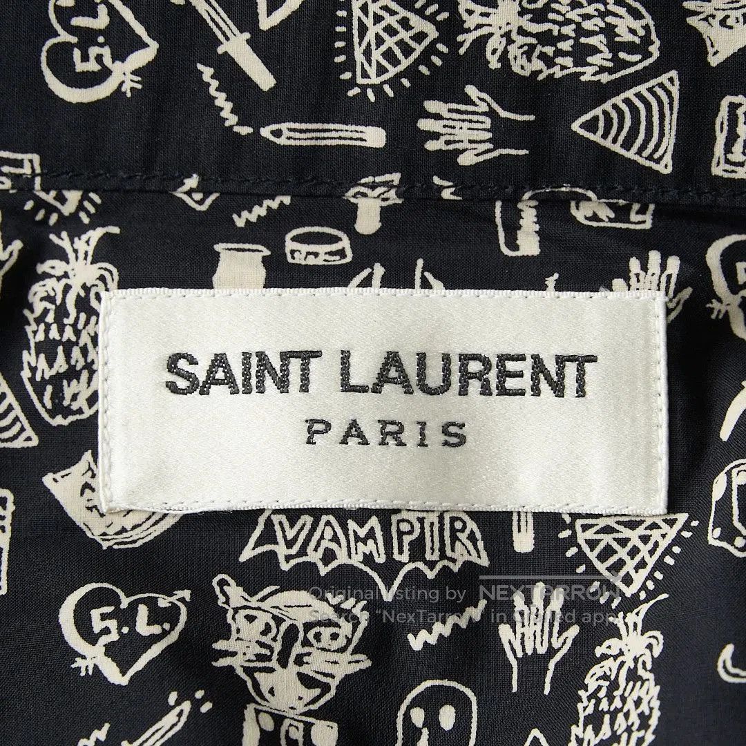 Saint Laurent Paris Saint Laurent Men's Patterned Print Shirt. Size US M / EU 48-50 / 2 - 7 Thumbnail
