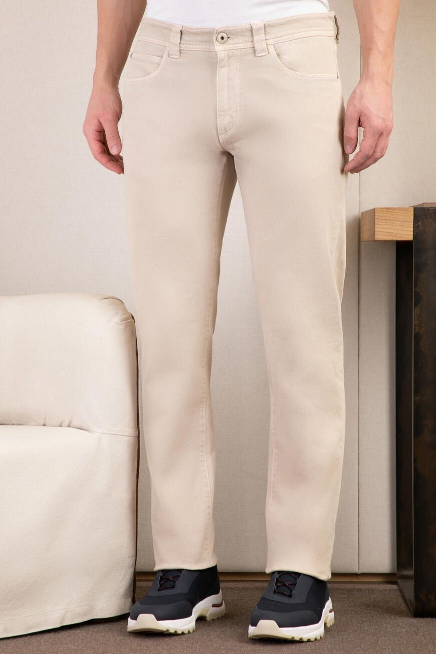 Loro Piana 🔥🔥 Loro Piana Beige Cotton Jeans Size US 34 / EU 50 - 8 Thumbnail
