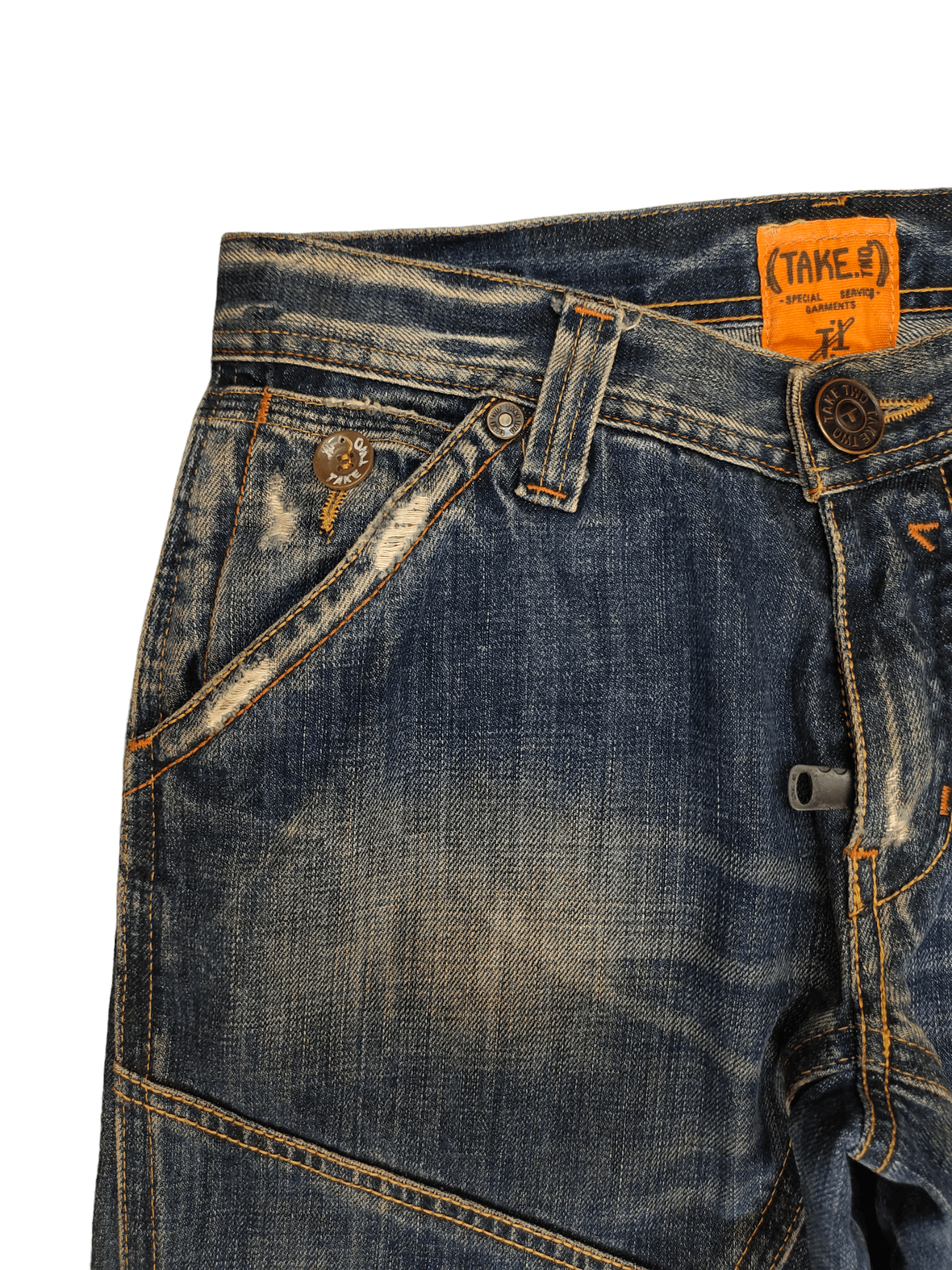Kapital Vintage Take Two Barros D0500 Spiral Cut Denim Jeans Size US 31 - 4 Thumbnail