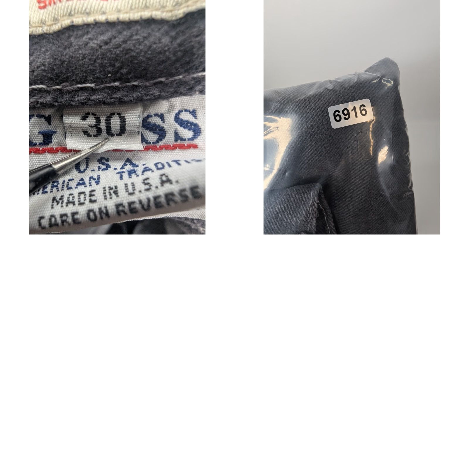 Guess VINTAGE GUESS Black Faded Grey Jeans Straight Leg Y2K Size 30 Retro Pants USA Size 30" / US 8 / IT 44 - 9 Thumbnail