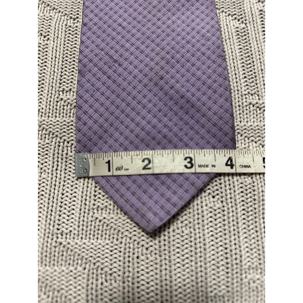 Vintage Bronzini purple plaid tie Size ONE SIZE - 4 Thumbnail