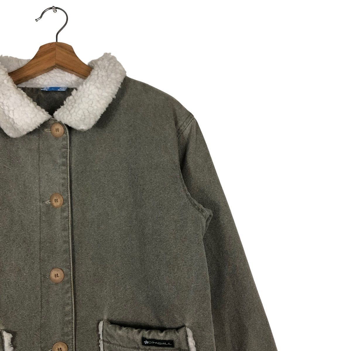Japanese Brand 🔥VINTAGE CHORE JACKET WORK ONEILL SHEARLING LINING Size US L / EU 52-54 / 3 - 5 Thumbnail