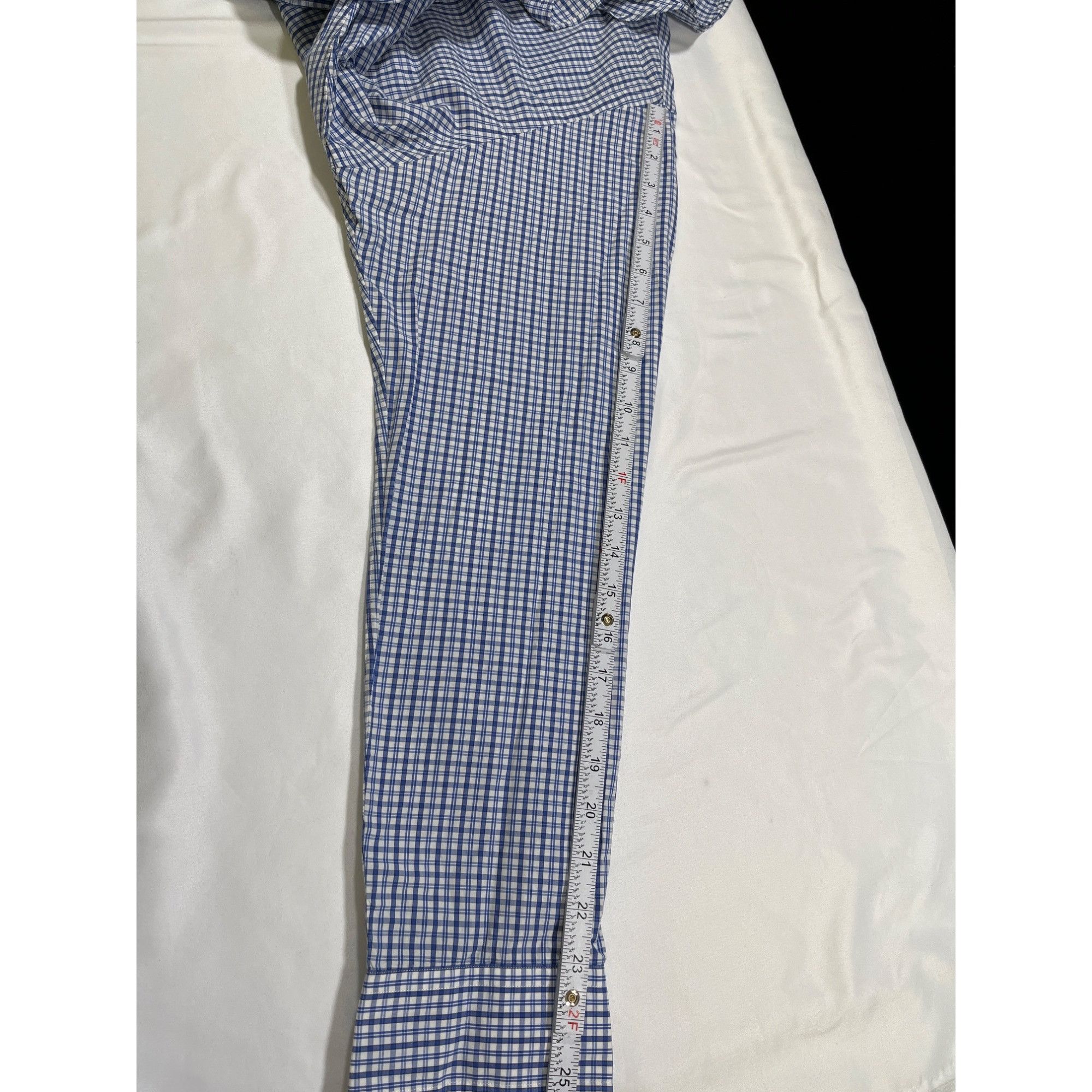 Ralph Lauren Ralph Lauren SKU 7739 Mens Blue and White Checkered Button D Size US XL / EU 56 / 4 - 7 Thumbnail