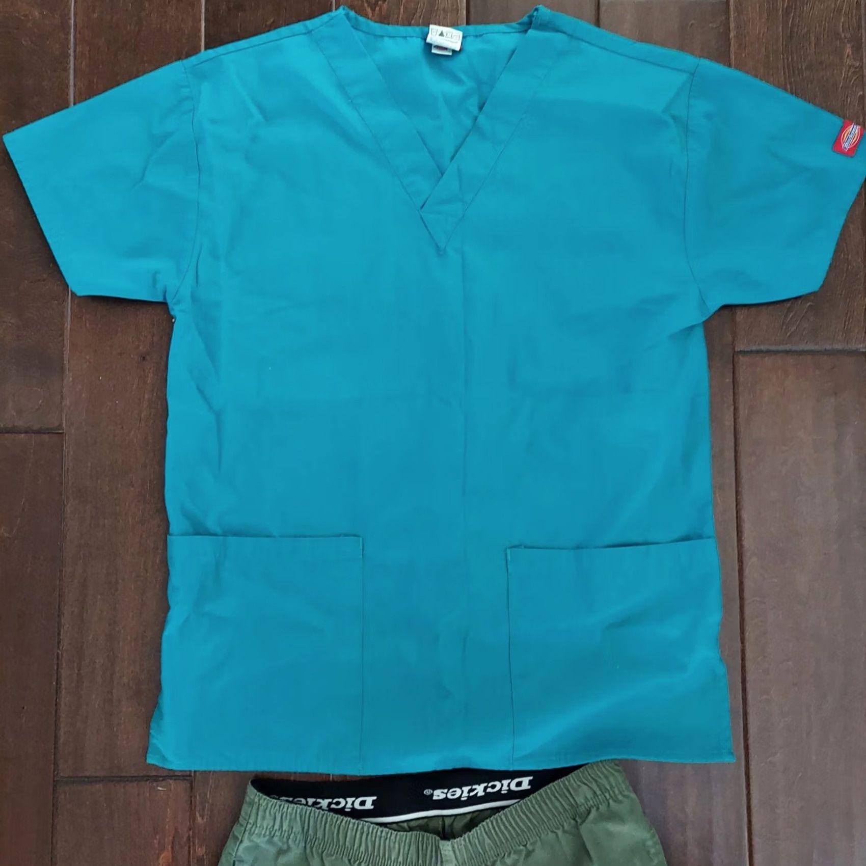 Dickies Dickies Scrubs Women Medical Uniform Set, Blue & Green Nursing, pant & top - XS Blue Unisex Medical Size XS / US 0-2 / IT 36-38 - 3 Thumbnail
