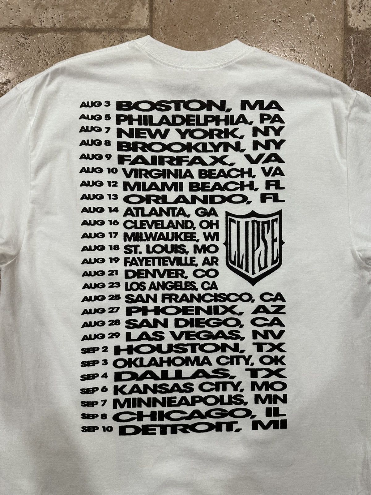 Rap Tees Clipse “Let God Sort Em Out” Tour Dates White Rap Tee Size US XL / EU 56 / 4 - 10 Thumbnail