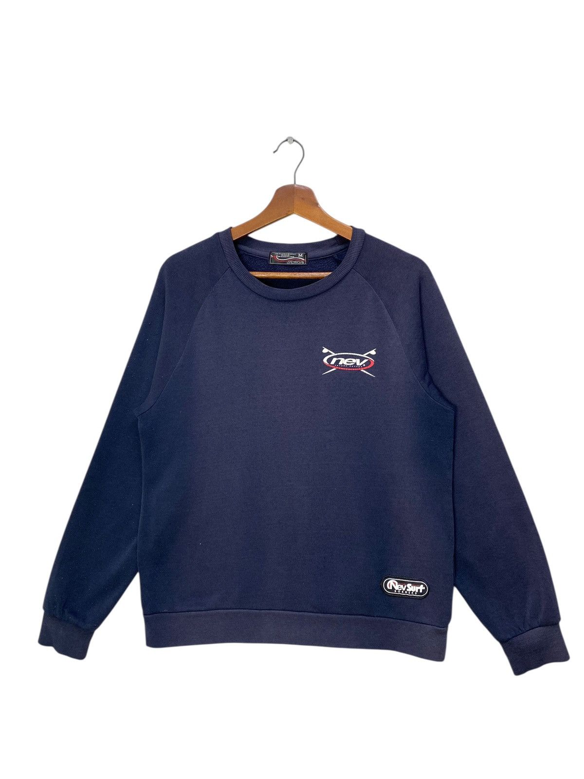 Vintage Nev Surf Sweatshirt Light Cotton Crewneck Size M