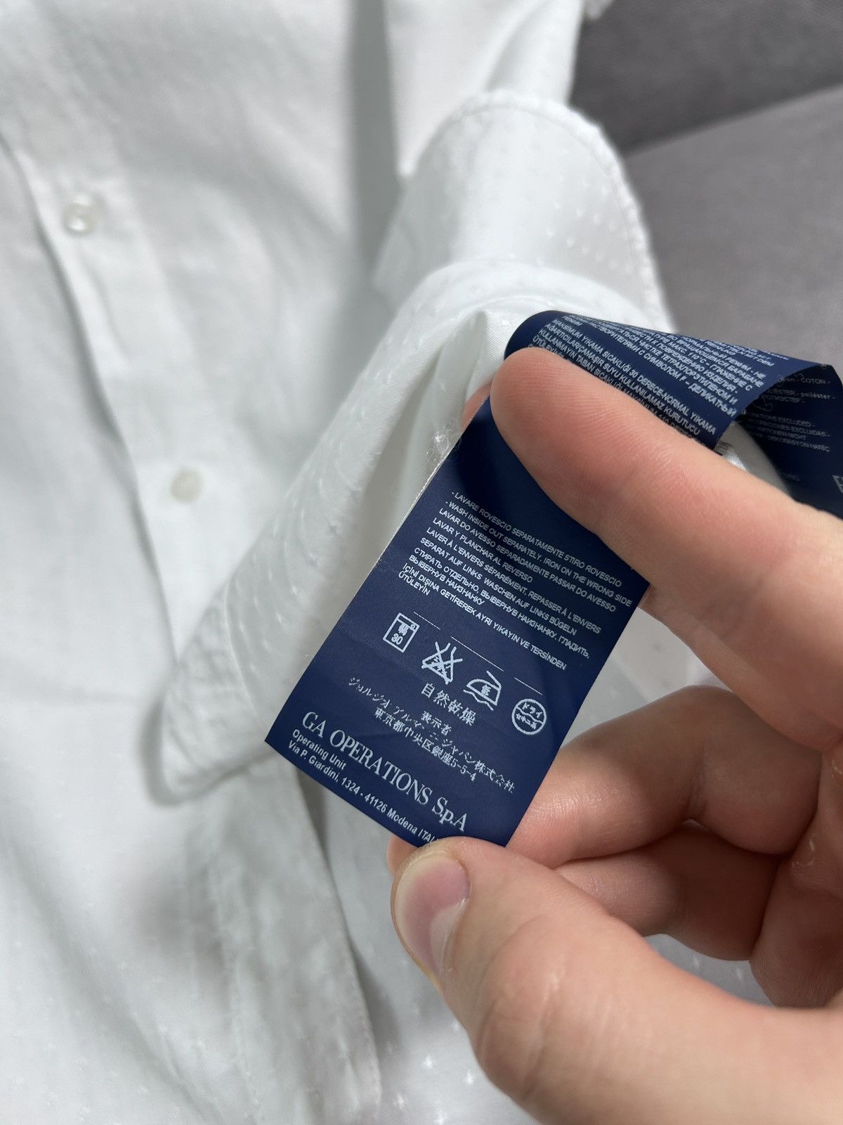 Emporio Armani Emporio Armani Slim Shirt Button Up Size US M / EU 48-50 / 2 - 10 Thumbnail