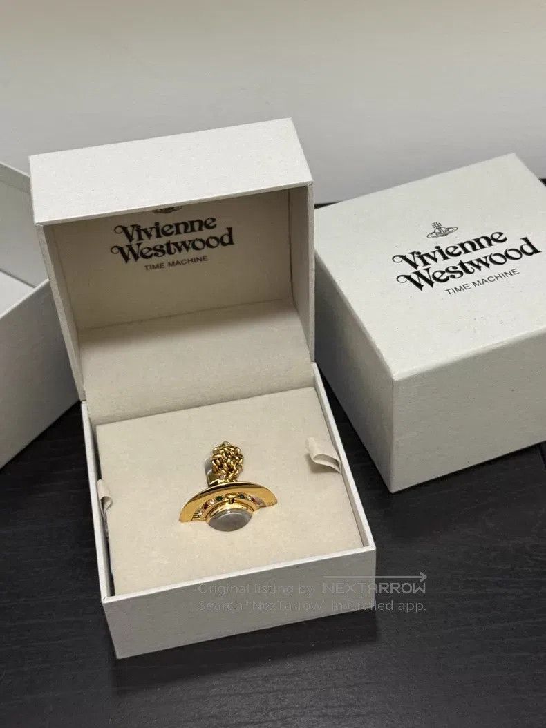 Vivienne Westwood Vivienne Westwood Replica Golden Saturn Orb Pocket Watch N Size ONE SIZE - 2 Thumbnail