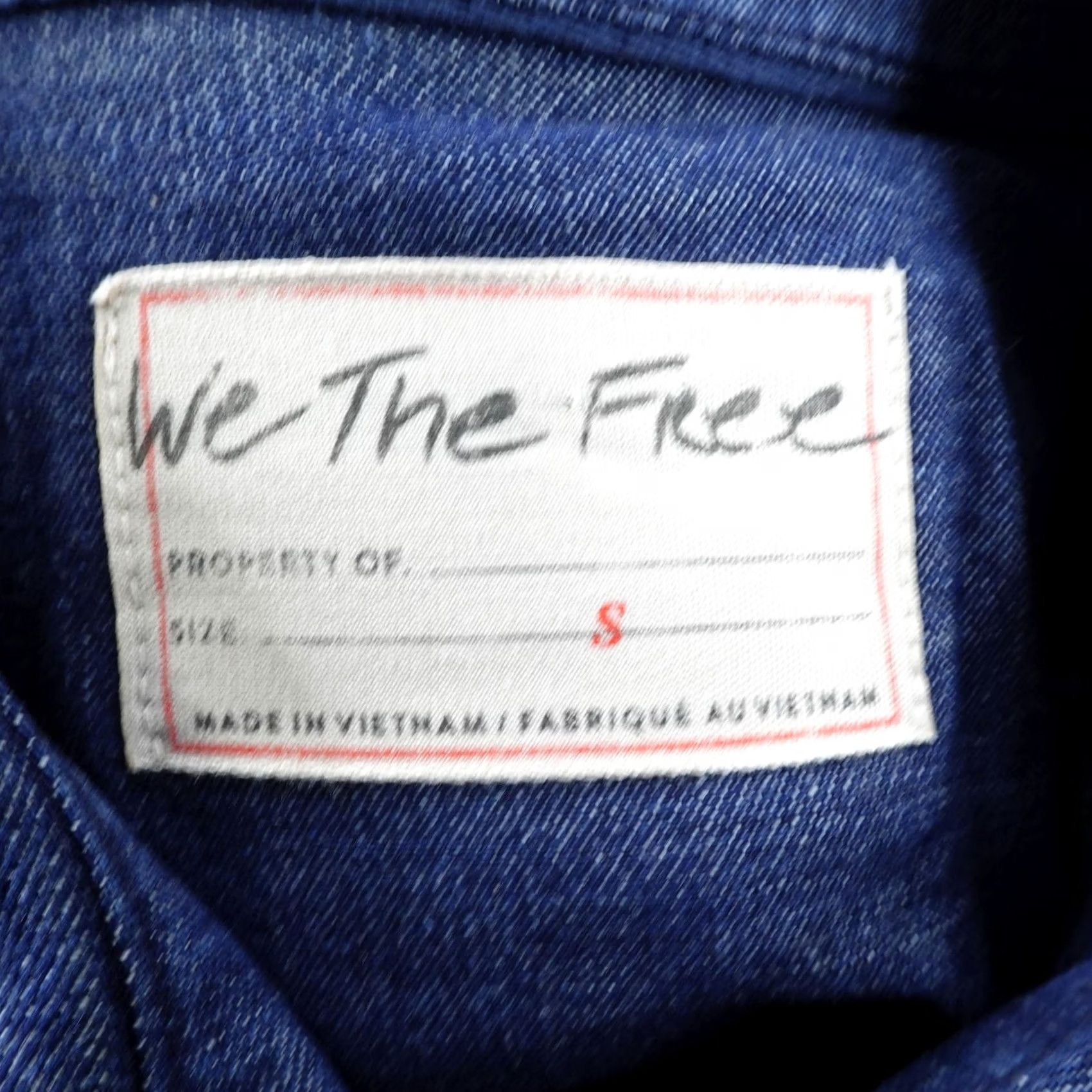 Free People Free People Shirt Womens Small Blue Denim Oversized Top Boho NWOT Size S / US 4 / IT 40 - 7 Thumbnail