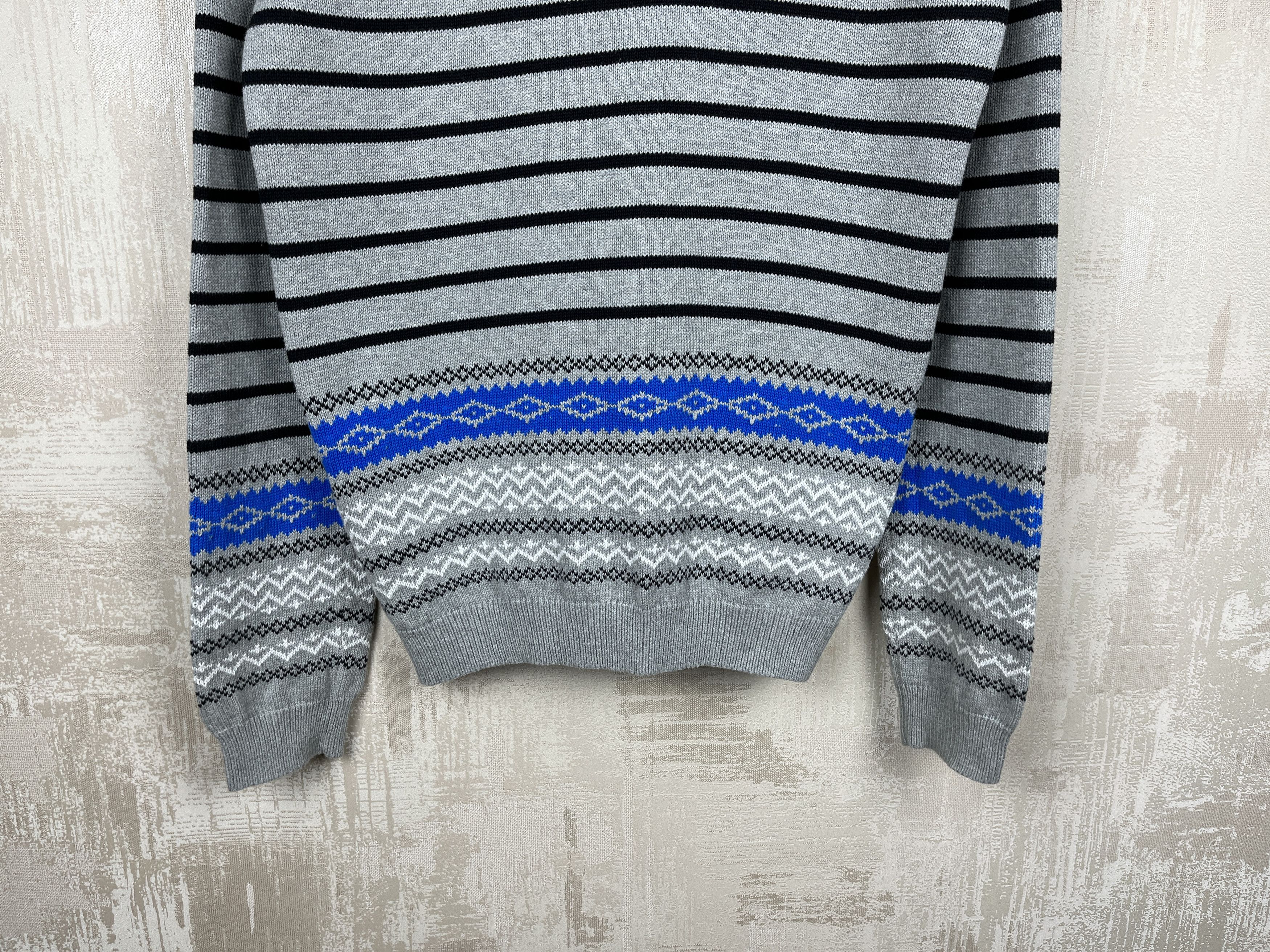 Adidas Adidas Originals # 3 Striped Knit Sweater Size US M / EU 48-50 / 2 - 15 Thumbnail