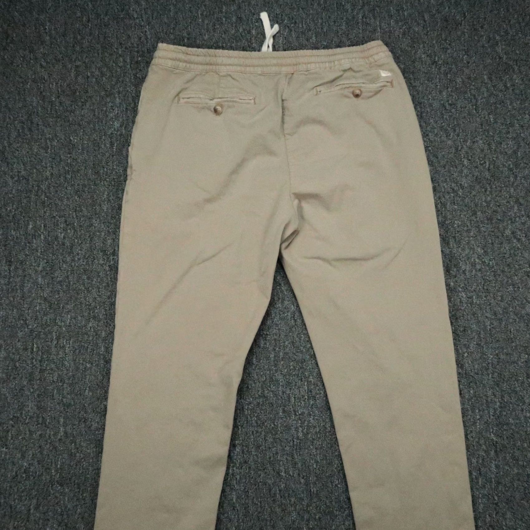 Marine Layer Marine Layer Pants Mens XL Beige Slim Fit Chino Casual Workwear Pockets Stretch Flat Front 32in Inseam Denim? Size US 36 / EU 52 - 4 Thumbnail