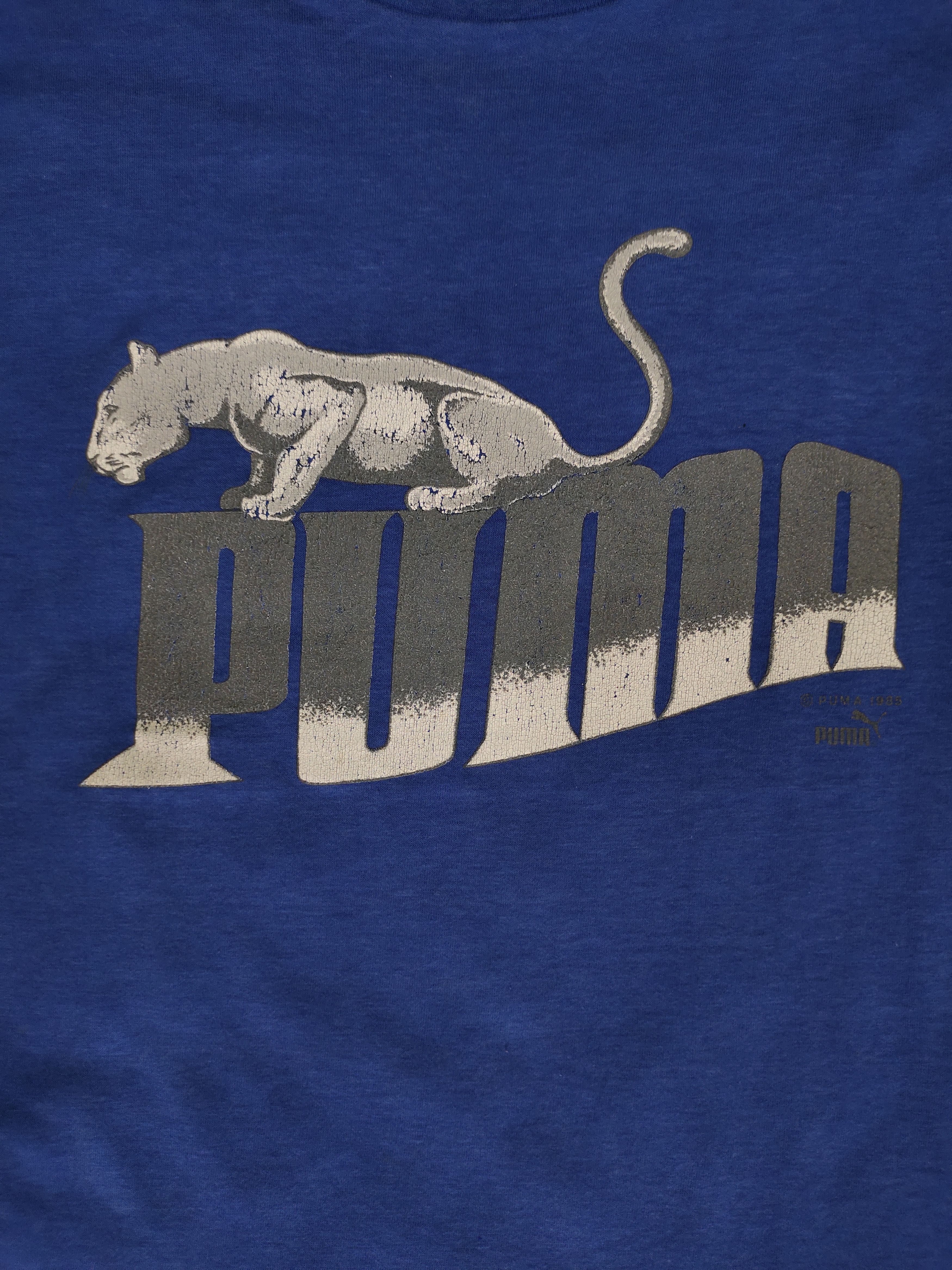 Vintage 1980s Puma Logo 1985 Promo T-Shirt Size US M / EU 48-50 / 2 - 2 Thumbnail