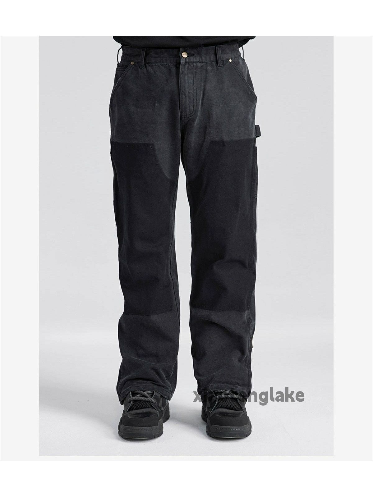 Jean × Vintage washed faded zipper utility carpenter skate hiphop jeans Size US 34 / EU 50 - 6 Thumbnail