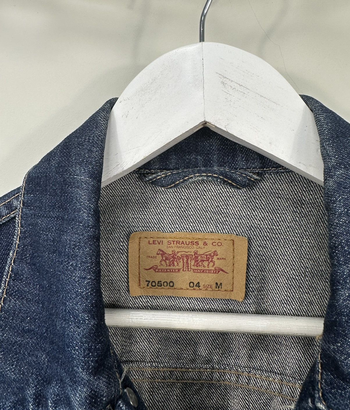 Levi's Vintage 90s Levi's Washed USA Denim Racing Bomber Jacket Size US S / EU 44-46 / 1 - 11 Thumbnail