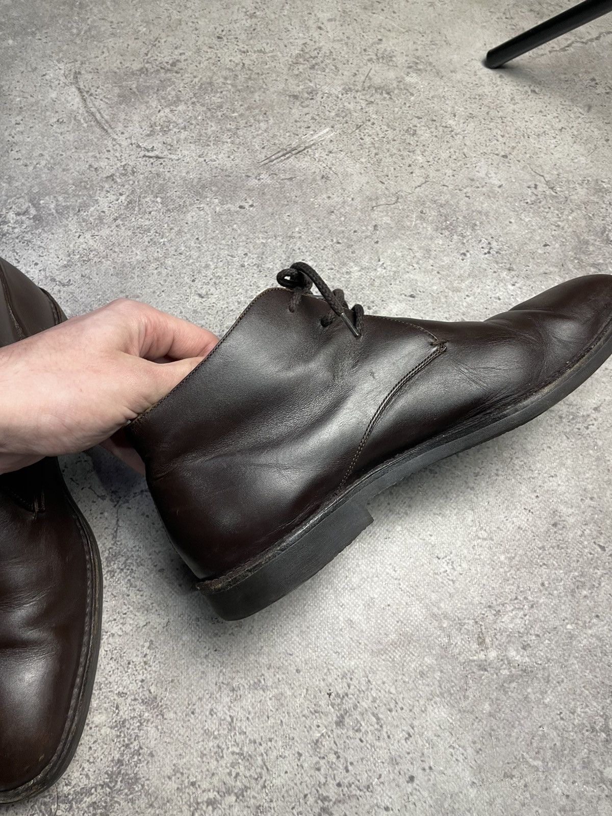 Gucci Gucci Leather Chukka Boots Men’s Ankle Dress Shoes Lace Up Size US 9.5 / EU 42-43 - 9 Thumbnail