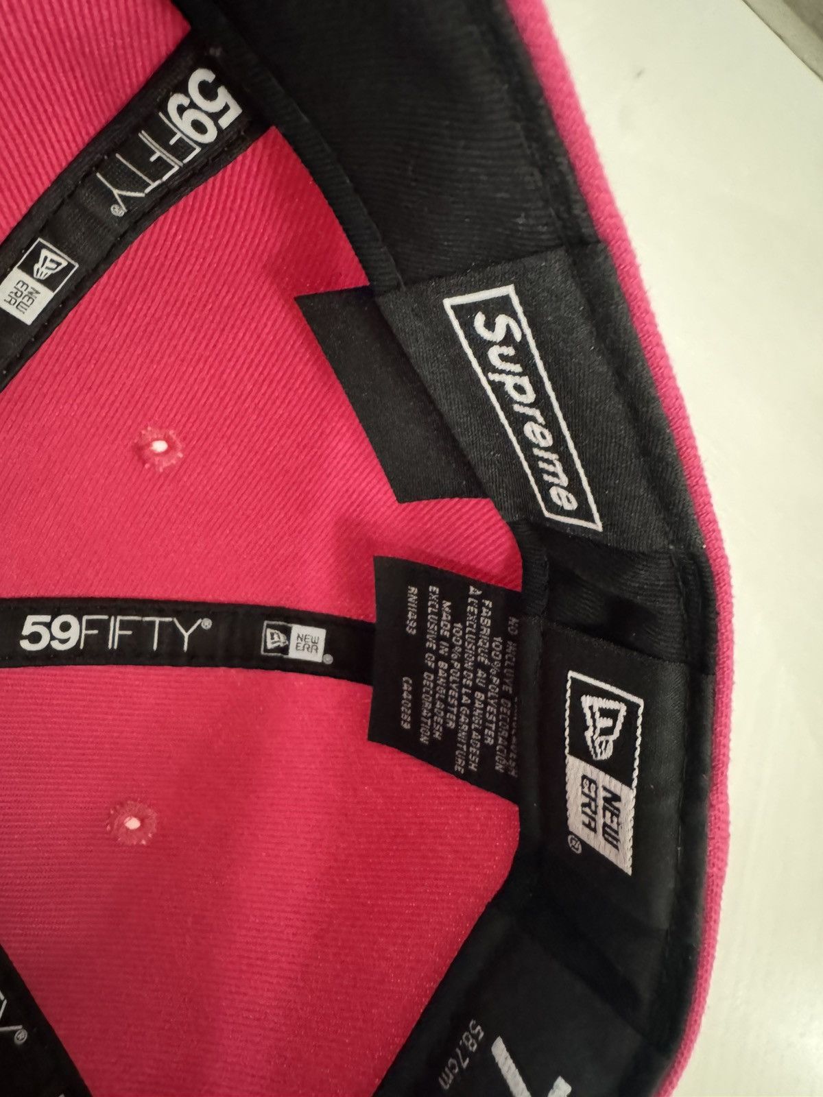 Supreme Supreme Breast Cancer Box Logo Hat Pink 7 3/8 FW25 USED Size ONE SIZE - 9 Thumbnail