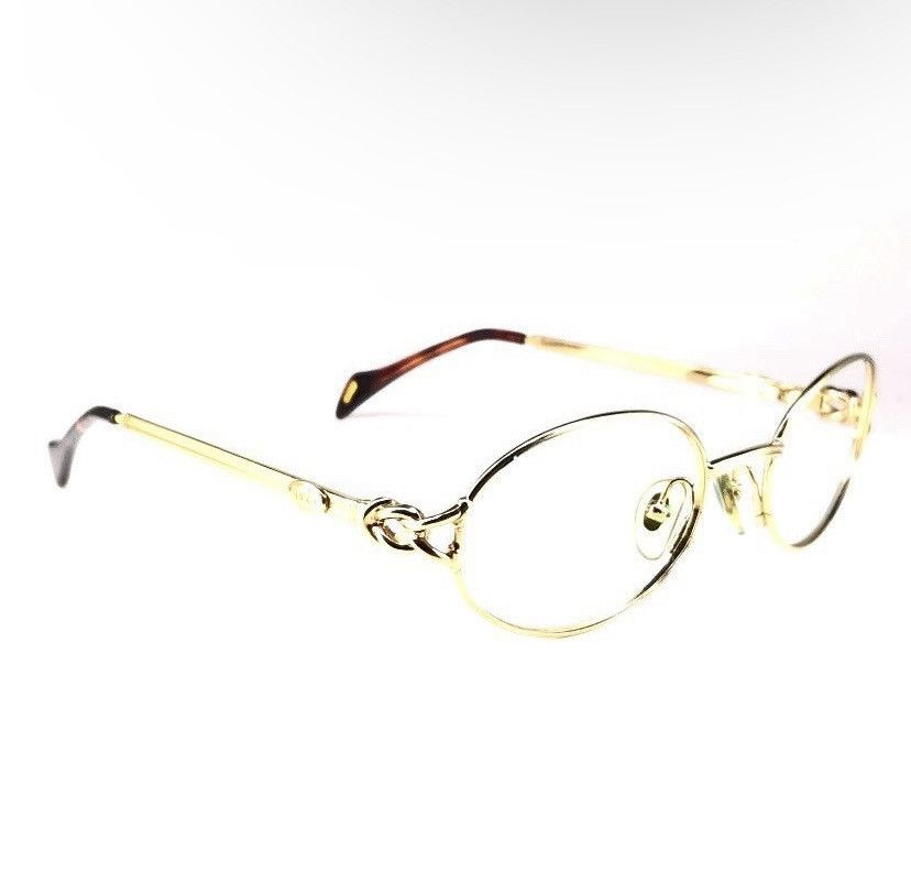 Pre-owned Gucci 90's Gold Oval Vintage Frames