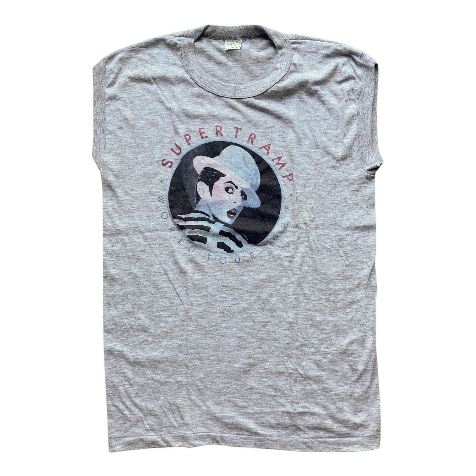 Other Vintage Supertramp 1983 World Tour Sleeveless Gray T-Shirt 5 Size US S / EU 44-46 / 1 - 1 Thumbnail