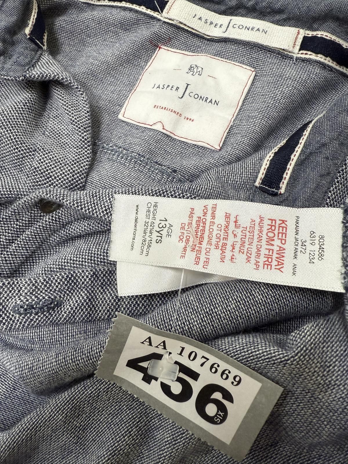Jasper Conran Jasper Conran Grey Long Sleeve Casual Shirt Size ONE SIZE - 2 Thumbnail
