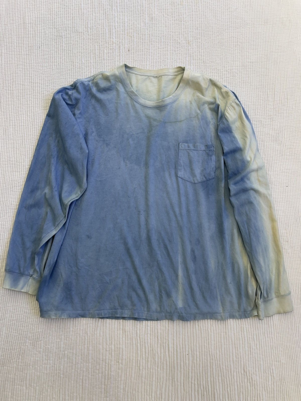 Indigo Indigo Schloppy Dyed Sunfaded Longsleeve Size US XL / EU 56 / 4 - 1 Thumbnail