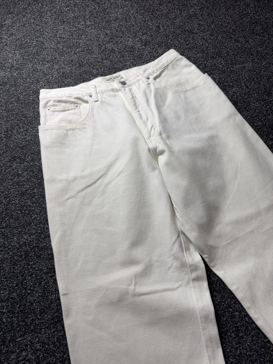 Guess Vintage Retro USA Guess Jeans White Straight Leg Denim Y2K Size US 32 / EU 48 - 7 Thumbnail