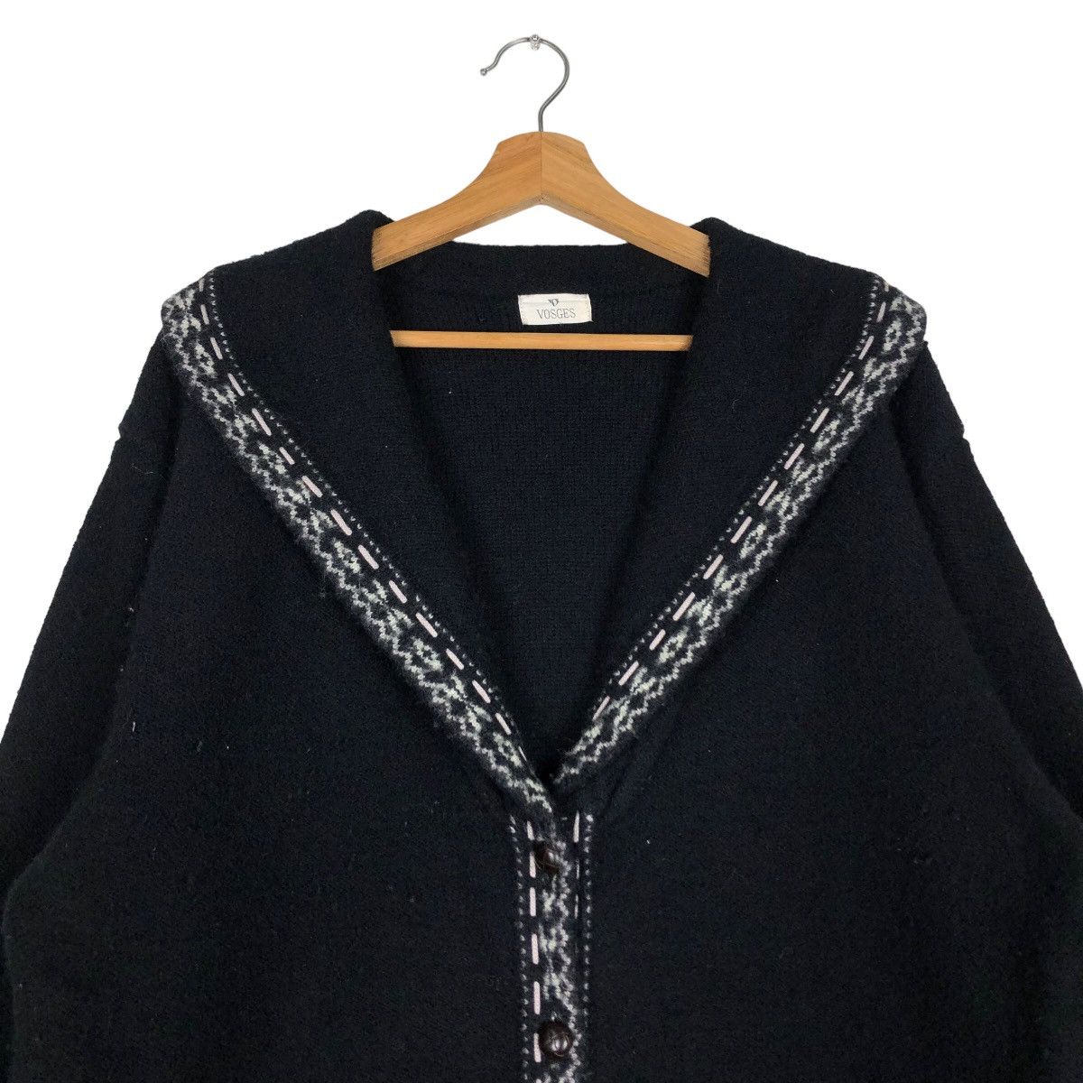 Japanese Brand Vintage Wool Jacket Vasges Japan Issey Miyake Double Collar Size US M / EU 48-50 / 2 - 3 Thumbnail