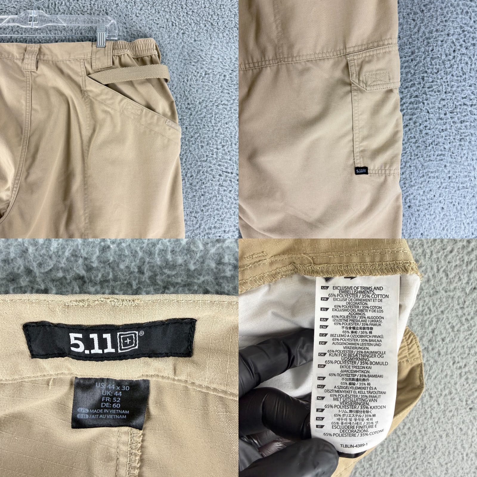 Vintage 5.11 Tactical Taclite Pro Ripstop Cargo Pant Men Size 44x30 Khaki Beige Straight Size US 44 / EU 60 - 9 Thumbnail