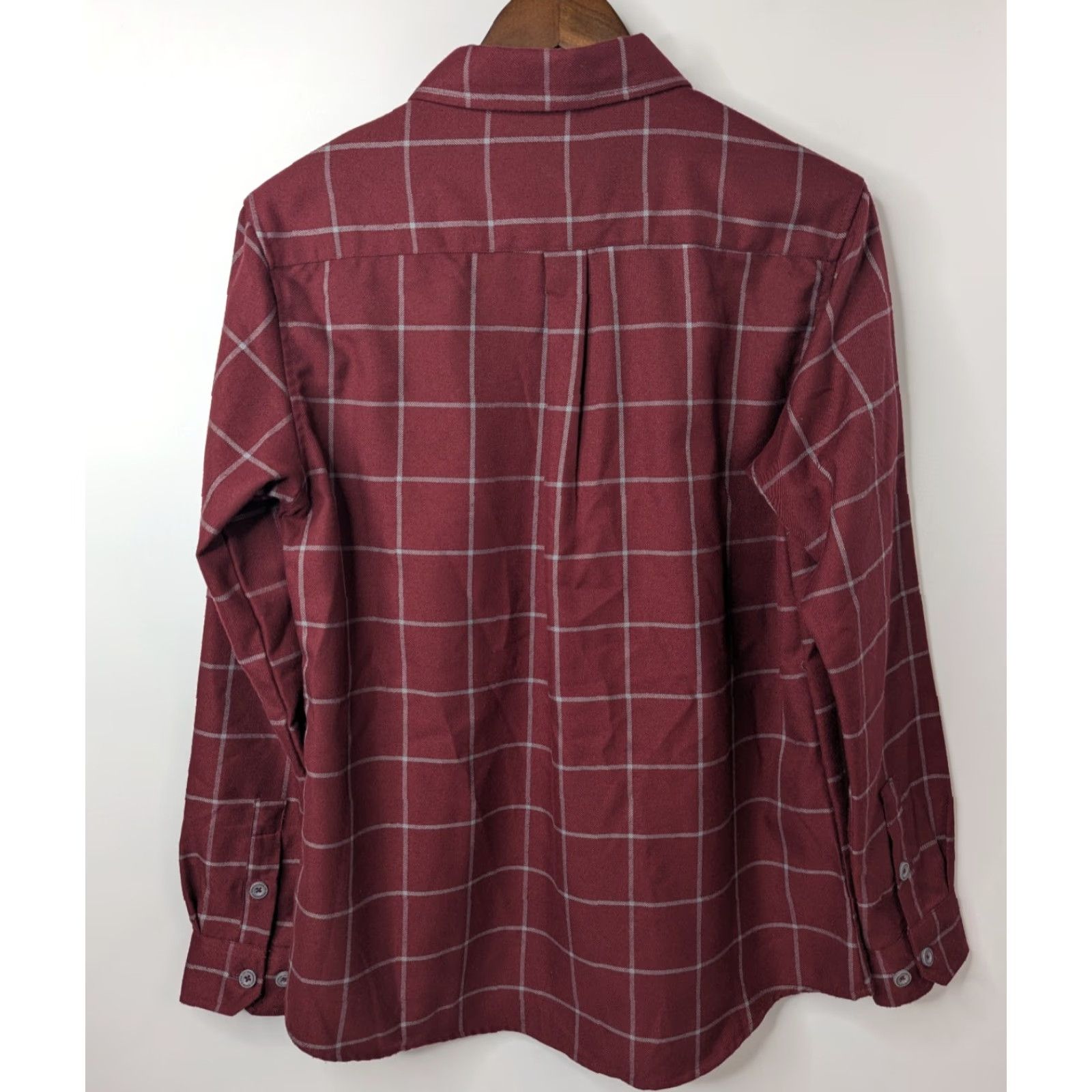 Vintage Dixxon Shirt Women Large The Underground Burgundy Pearl Snap Long Sleeve Plaid Red Button-Up Casual Travel Workwear Size L / US 10 / IT 46 - 4 Thumbnail
