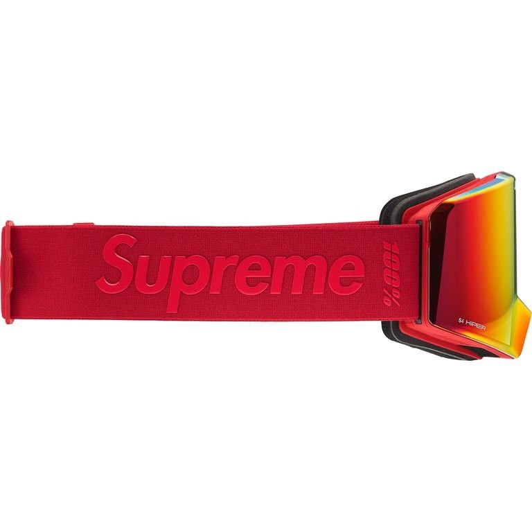 Supreme Supreme 100% NORG Goggles Red NYC Ski Snowboard HiPER® Lens Size ONE SIZE - 3 Thumbnail