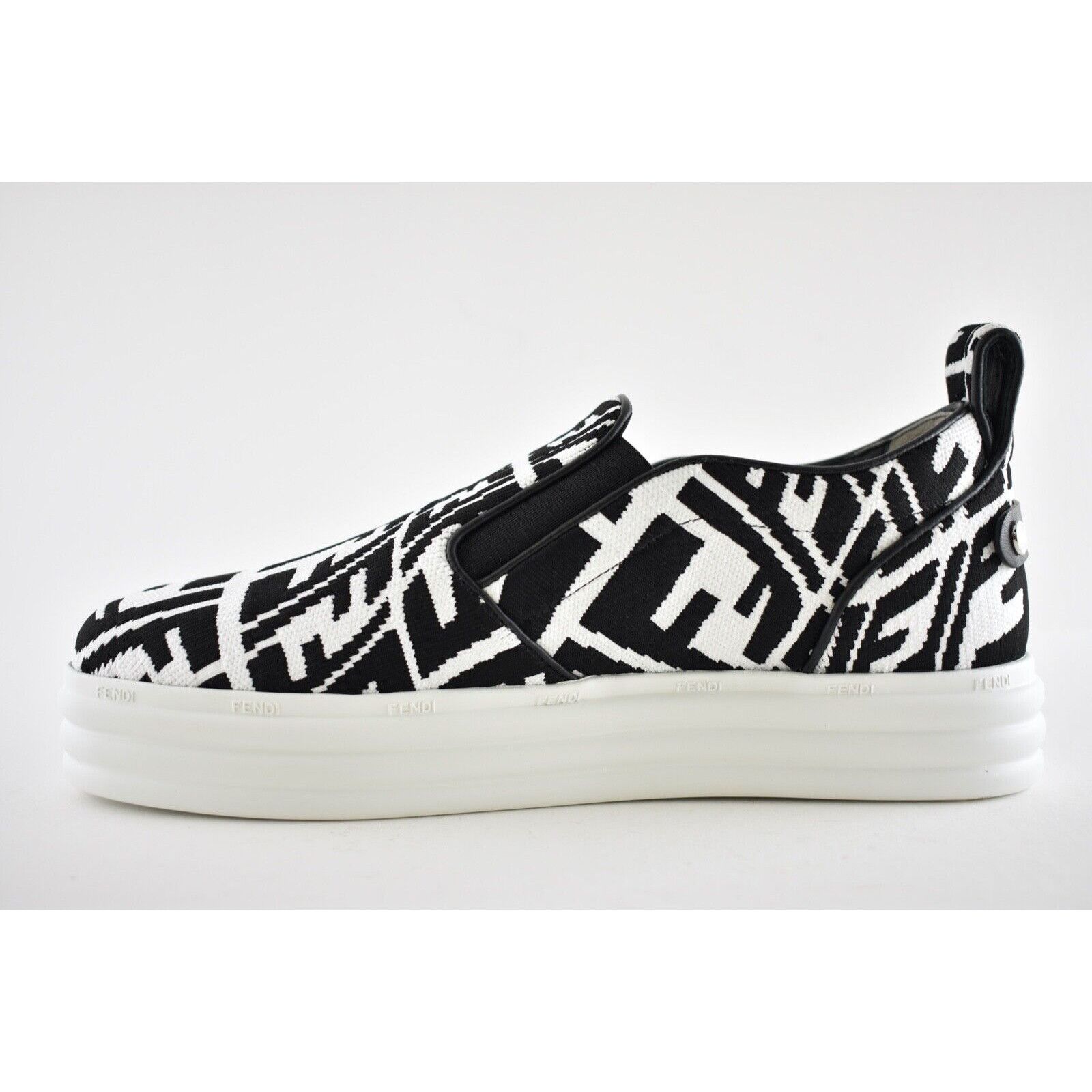 Fendi Fendi Vertigo Black Low Top Trainer Slip On Sneaker 37.5 Size US 7.5 / IT 37.5 - 9 Thumbnail