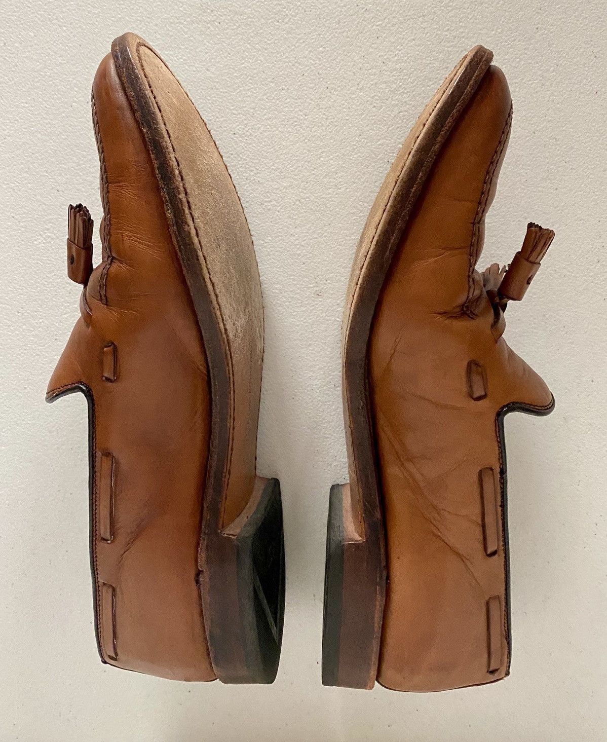 Allen Edmonds AE 🇺🇸 tobacco leather Grayson tasseled vamp 9.5 E Made in USA Size US 9.5 / EU 42-43 - 4 Thumbnail