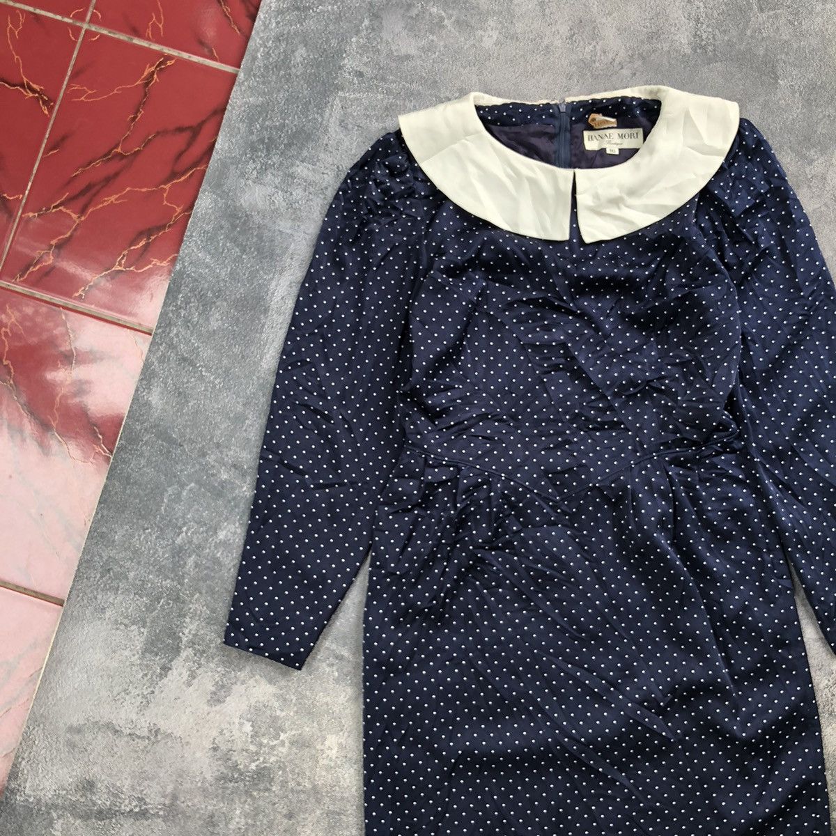 Hanae Mori Vintage HANAE MORI New York Print Silk Dress Size M / US 6-8 / IT 42-44 - 6 Thumbnail