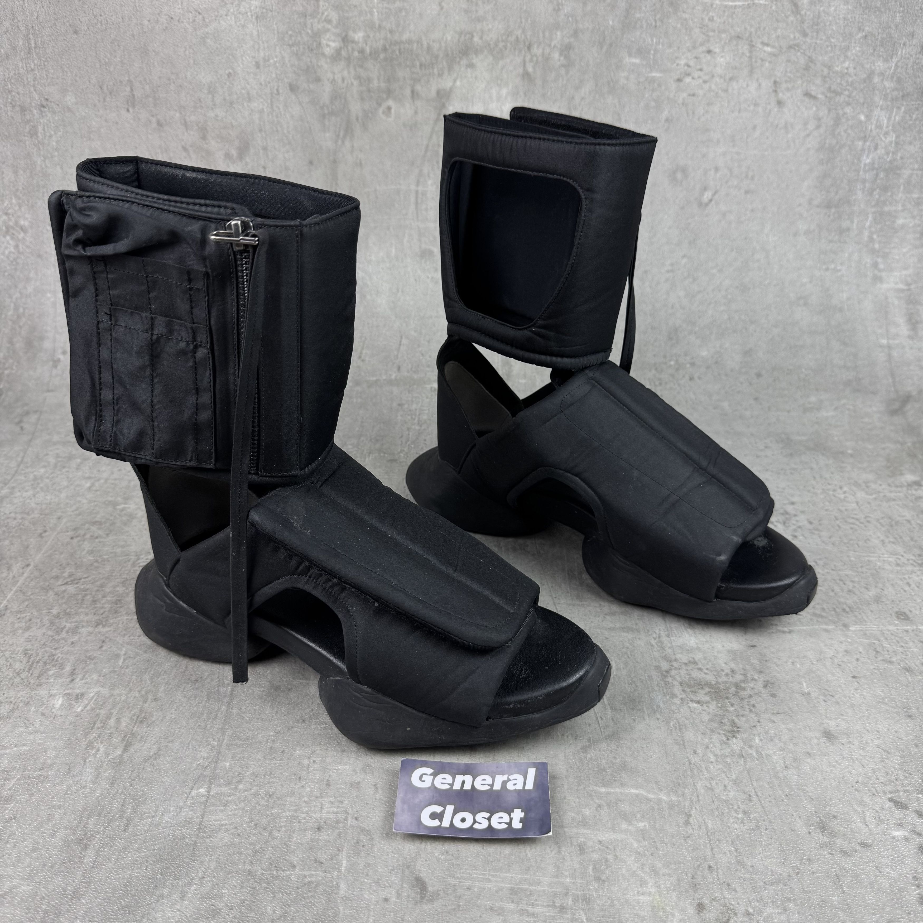 Adidas × Rick Owens RICK OWENS ADIDAS S/S 2016 Cyclops Cargo Sandals Size US 6 / EU 39 - 2 Thumbnail
