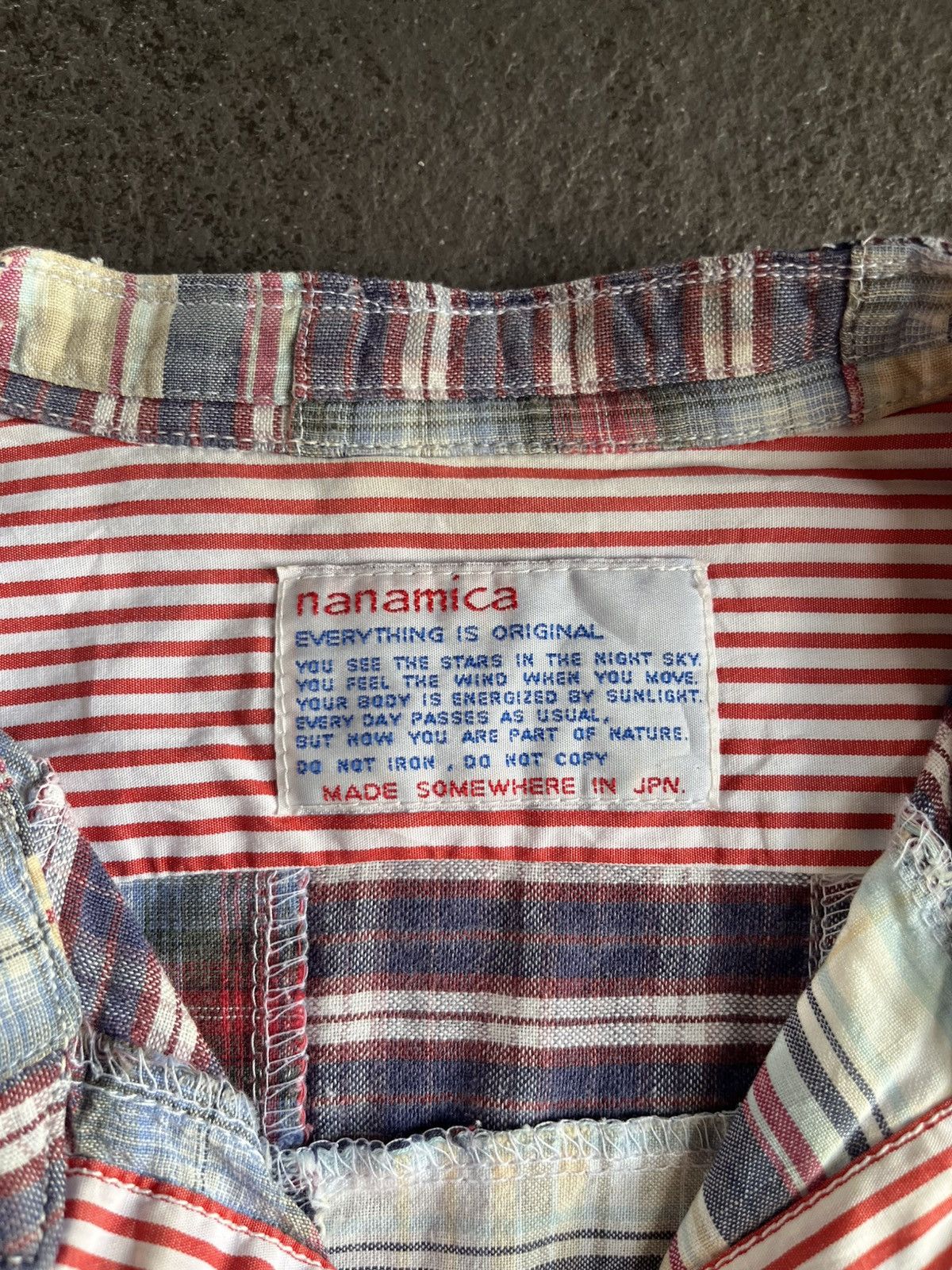 Nanamica Nanamica Patchwork Grunge Japan B/D Shirt Kurt Size US M / EU 48-50 / 2 - 10 Thumbnail