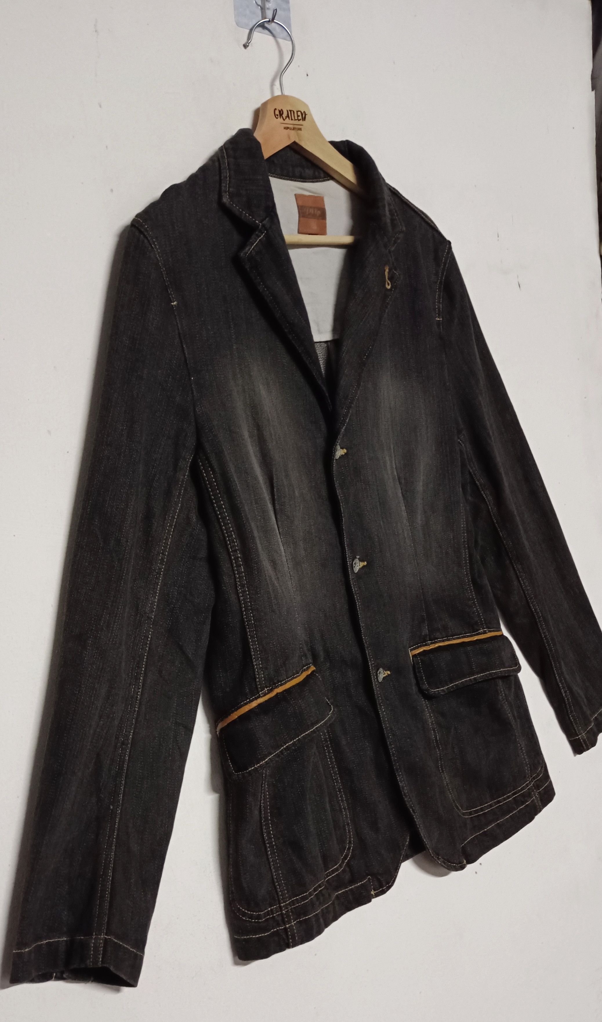 Indigo Rare🔥Power to The People Chroe Denim Jacket Size US L / EU 52-54 / 3 - 3 Thumbnail