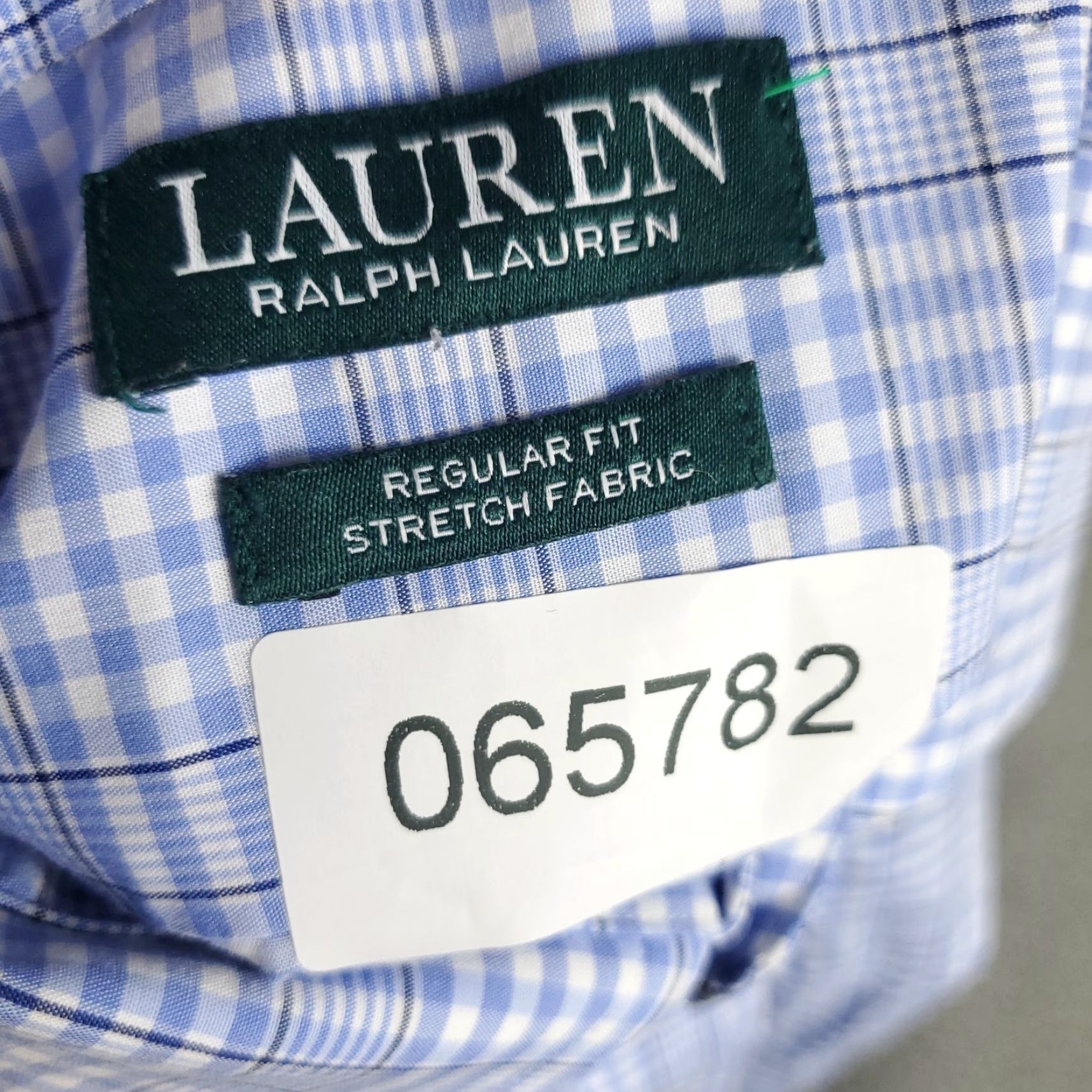 Ralph Lauren Ralph Lauren Shirt Mens Large Blue Plaid Regular Fit Button-Up Long Sleeve Size US L / EU 52-54 / 3 - 8 Thumbnail