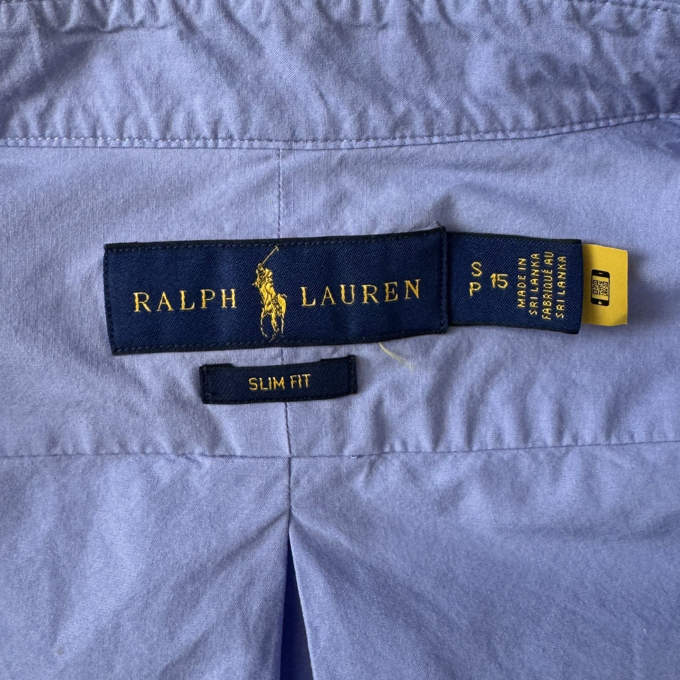 Polo Ralph Lauren Slim Fit Stretch End-On-End Shirt Size US S / EU 44-46 / 1 - 3 Thumbnail