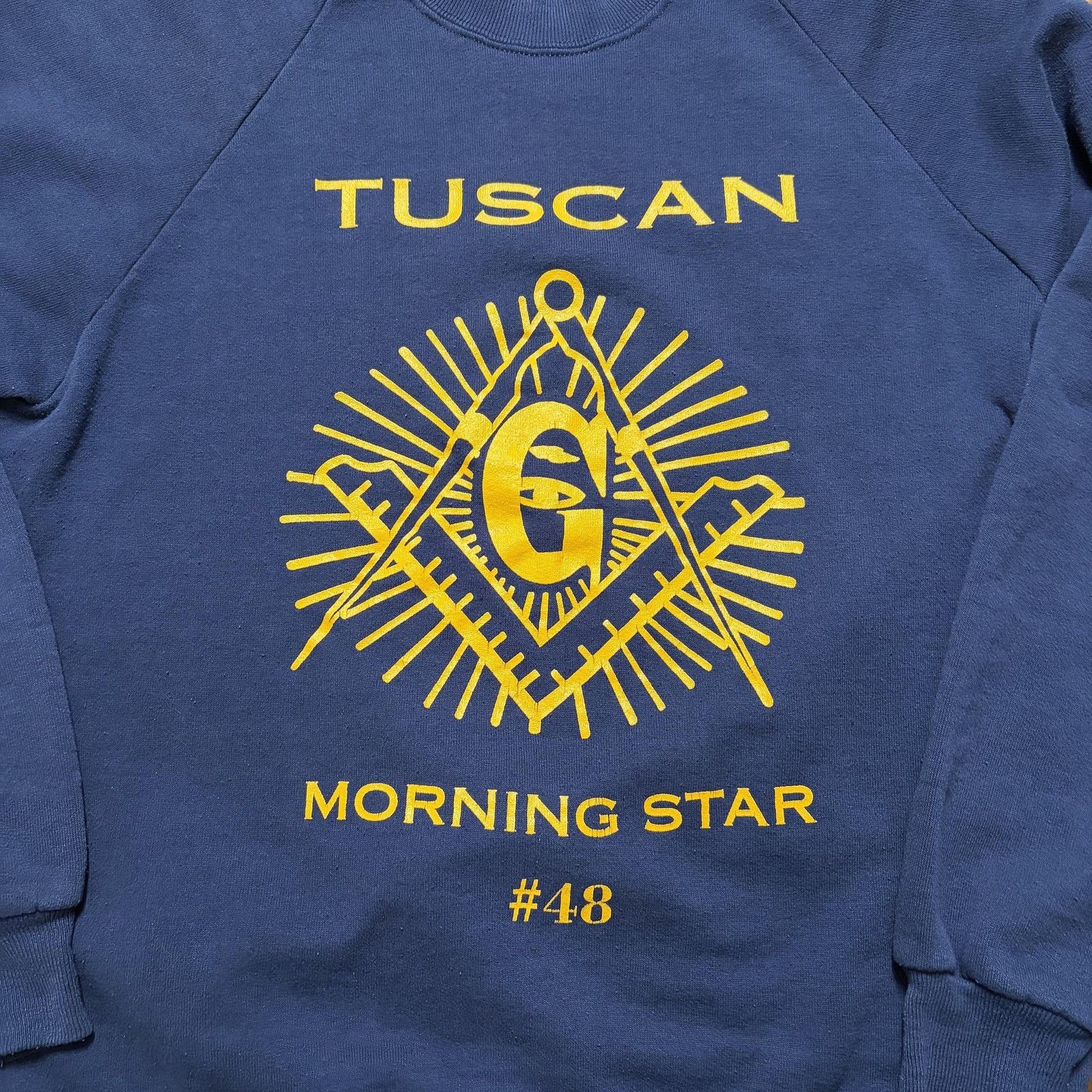 Jerzees Vtg Jerzees Sweatshirt XL Tuscan Morning Star Masonic USA 90 Size US XL / EU 56 / 4 - 3 Thumbnail