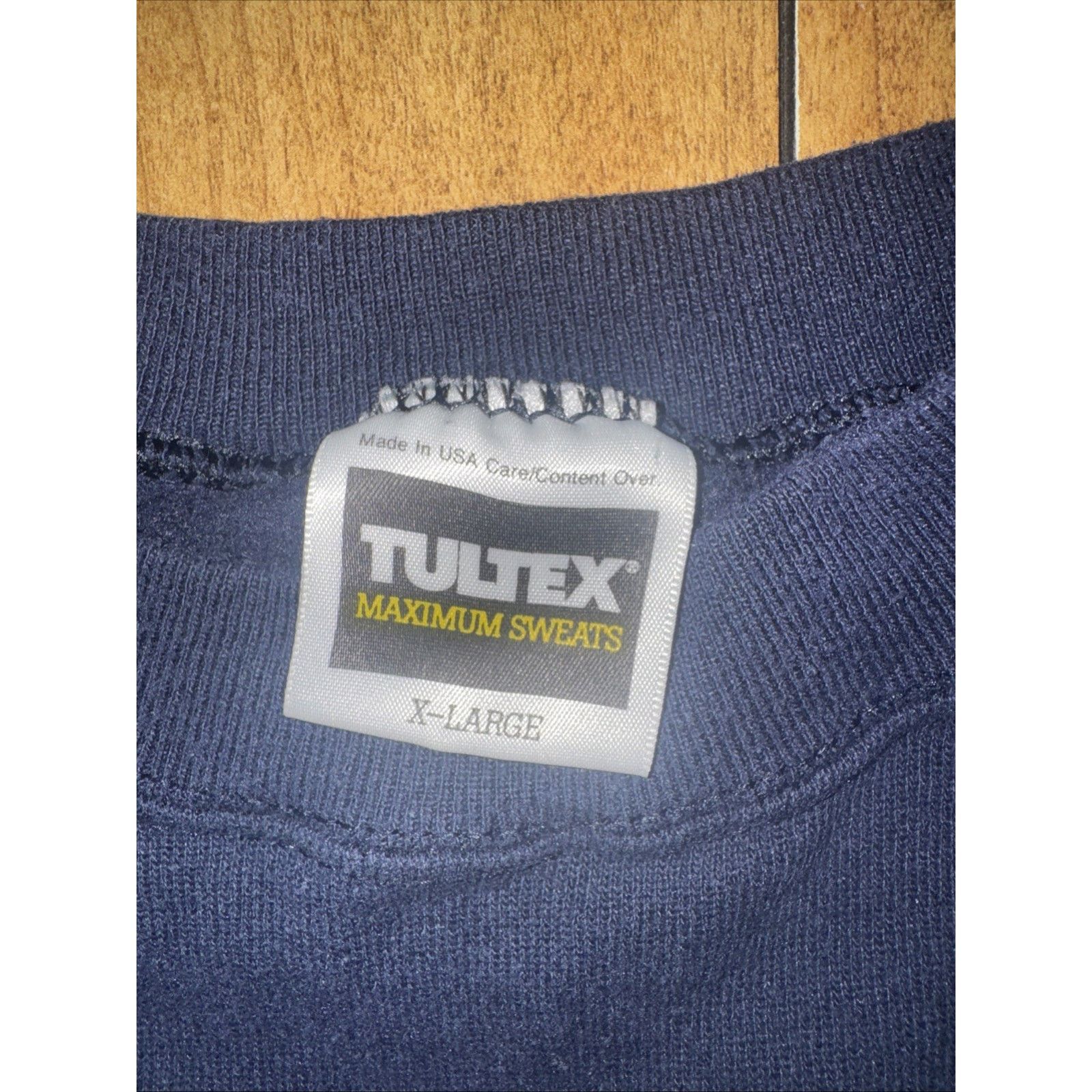 Tultex × Vintage Tultex Military Crewneck XL 24x24 Blue Made In USA Army Size US XL / EU 56 / 4 - 6 Thumbnail