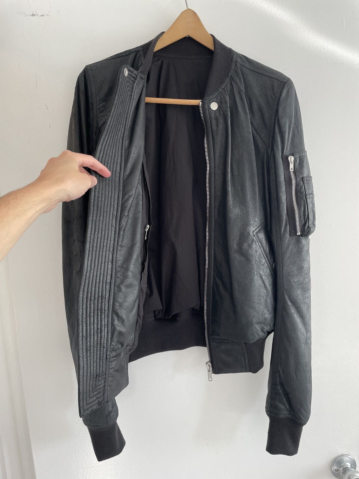 Rick Owens Rick Owens Sisyphus Lambskin Bomber Jacket Size US M / EU 48-50 / 2 - 4 Thumbnail