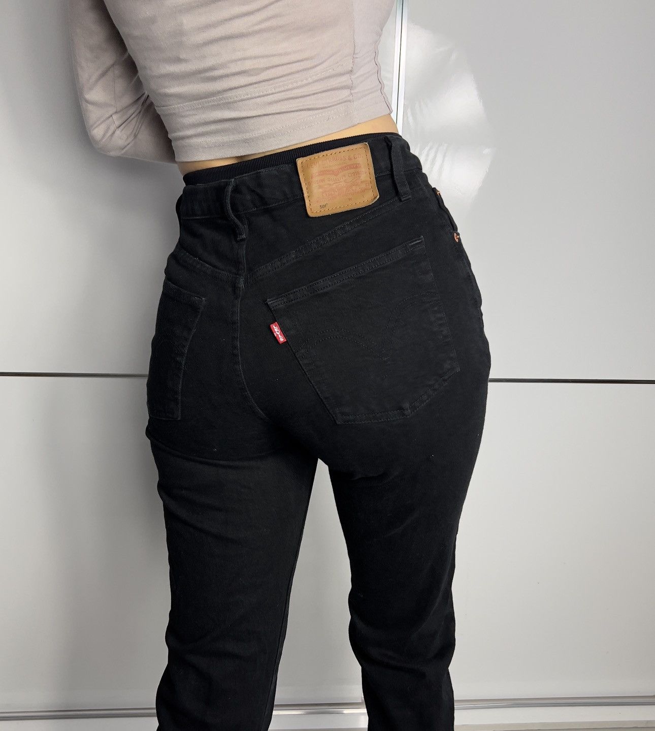 Levi's Spodnie Levi’s 501 Premium Czarne Damskie Jeansy Size 26" / US 2 / IT 38 - 1 Thumbnail