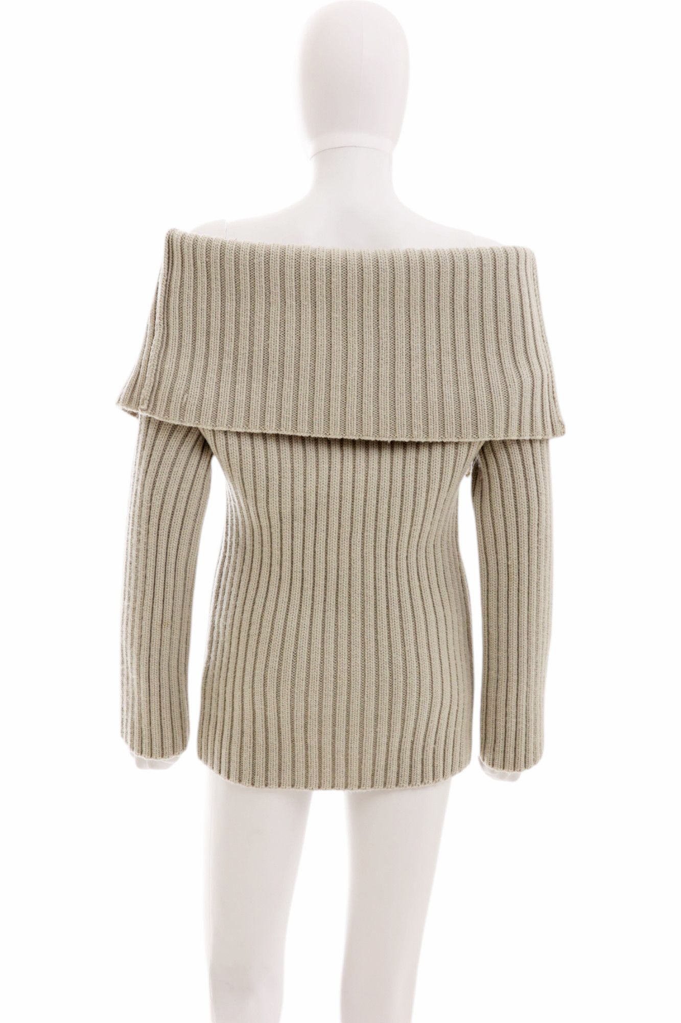 Maison Margiela F/W 1998 Grey Cotton Giant Turtleneck Size M / US 6-8 / IT 42-44 - 4 Thumbnail