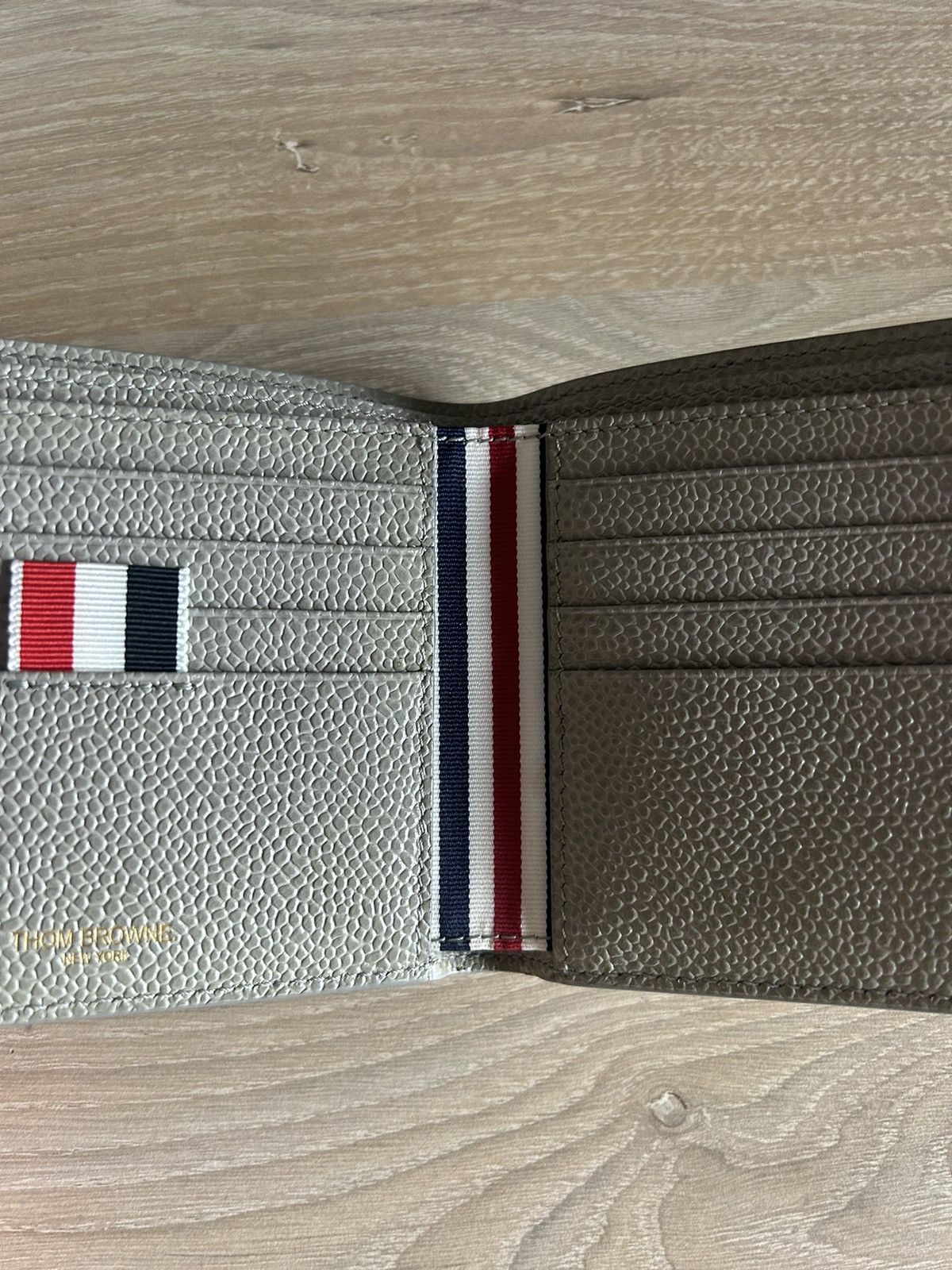 Thom Browne Bifold Grained Leather Wallet Size ONE SIZE - 5 Thumbnail