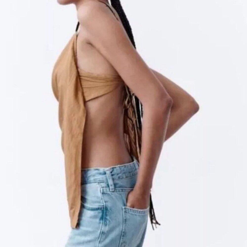 Zara NWT New ZARA Asymmetric Top With Beads Size S Size S / US 4 / IT 40 - 4 Thumbnail