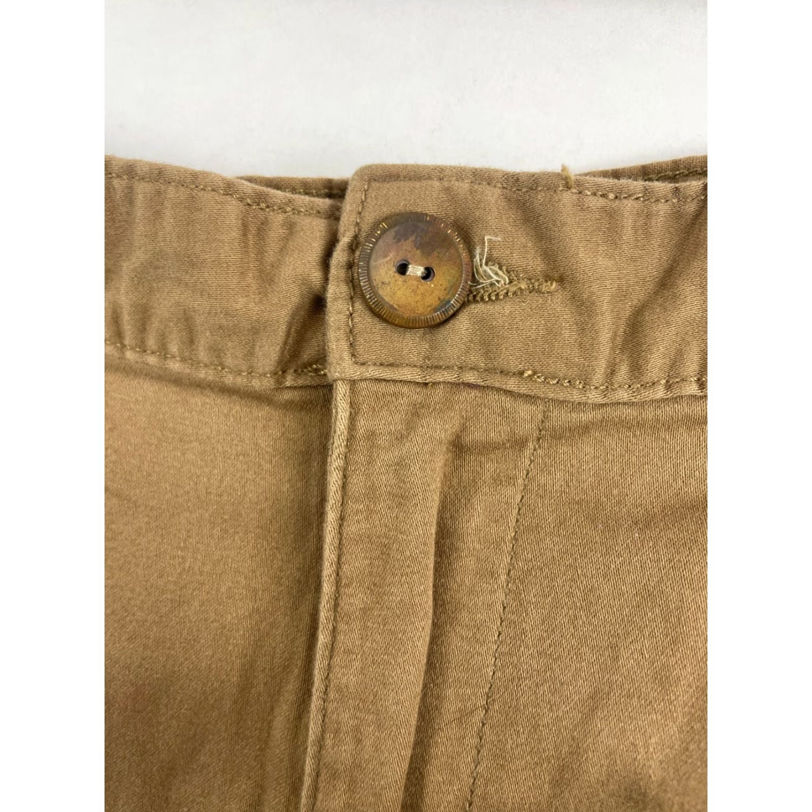George George Chino Shorts Men's 42 Brown Flat Front Back Pockets Casual, Travel Cotton Spandex Regular Waist 42 Mens Chino Shorts Brown Pockets Size US 42 / EU 58 - 3 Thumbnail