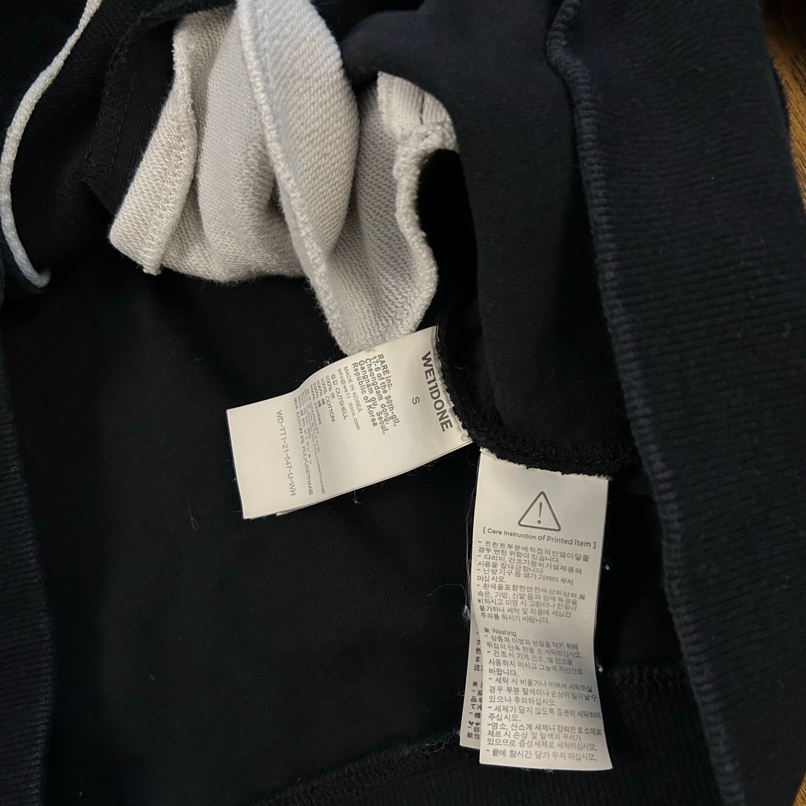 WE11DONE Designer French Terry Varsity Jacket